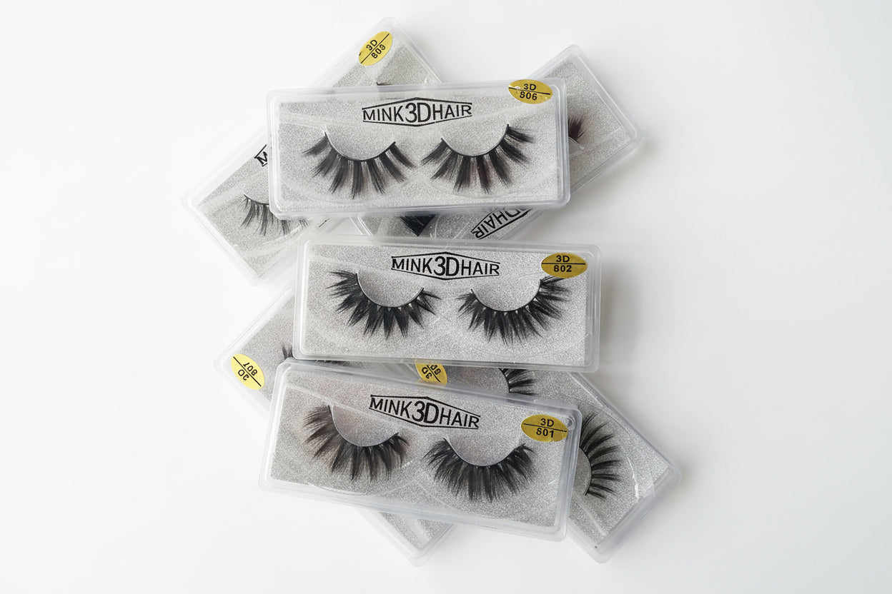 10 Pairs 3D Mink Lashes Vendors Natural False Eyelashes Makeup Eye Lashes Fake Eyelashes Bulk