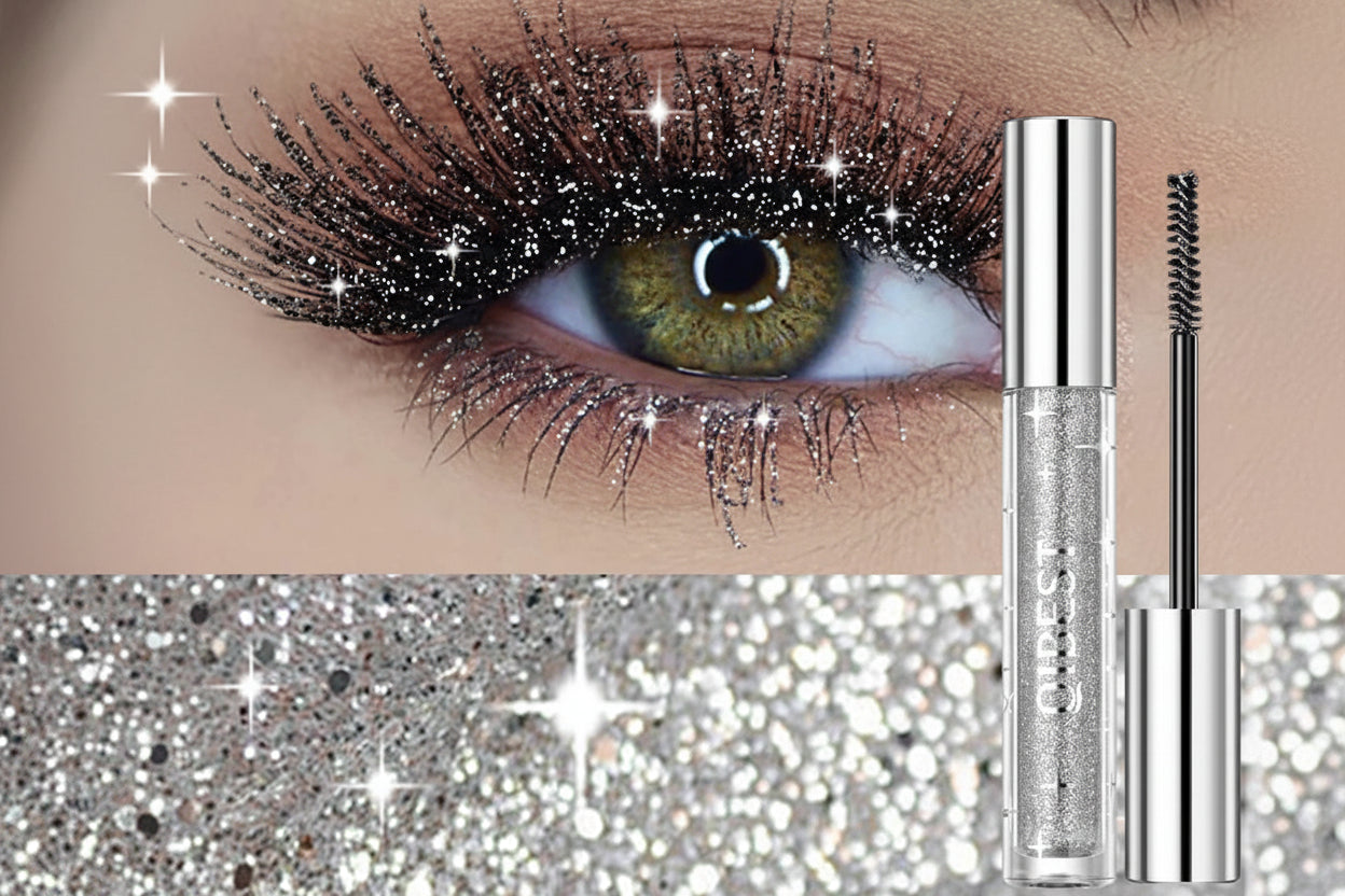 1 PC Diamond Mascara Shining Galaxy Sequins Sweat Proof Glitter Eyelashes Quick Dry Lasting Curling Thick Mascara Shimmer Makeup